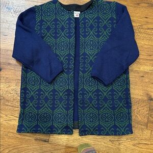 Beiar of Norway cardigan sweater Navy/Green Women's sz M